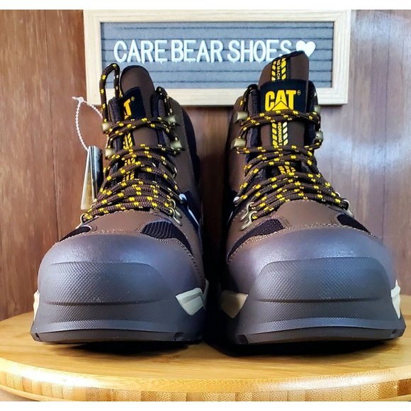 Caterpillar Men Provoke Mid WP Alloy Toe Work Boots Size 14 Brown NEW! main image 4